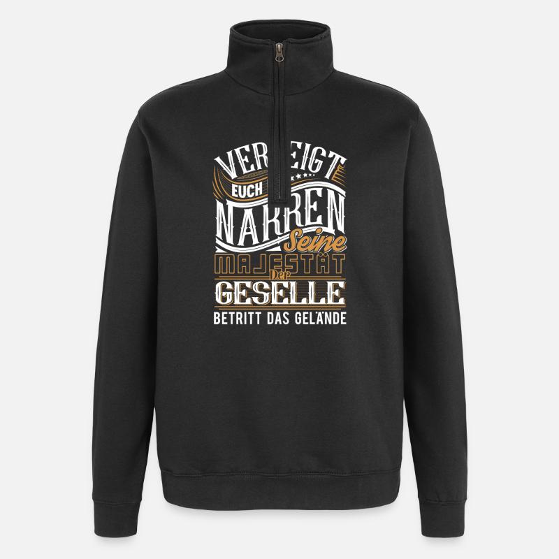 Geselle Gesellenprüfung - Quarter-Zip-Sweatshirt - Schwarz