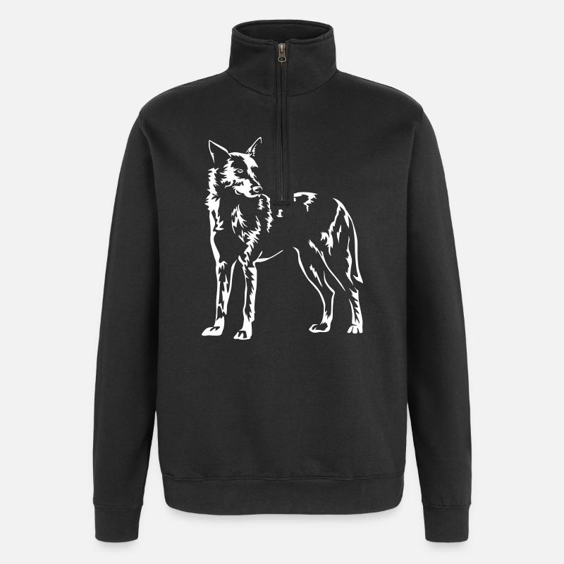 Hollandse Herder "Black Edition" - Quarter-Zip Sweatshirt - black