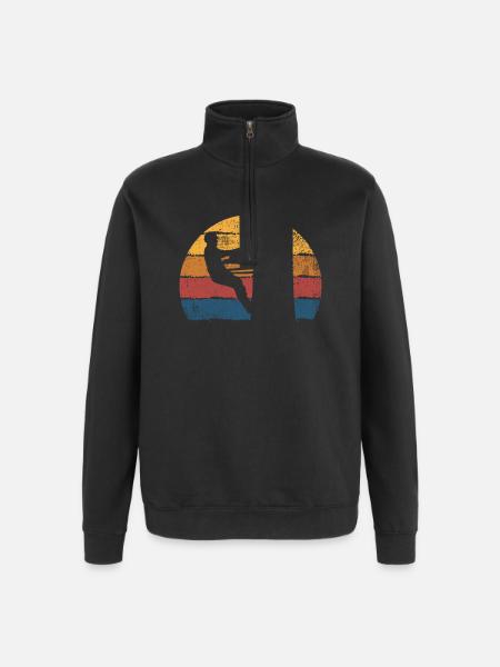 Baumpfleger Baumfäller - Quarter-Zip-Sweatshirt - Schwarz