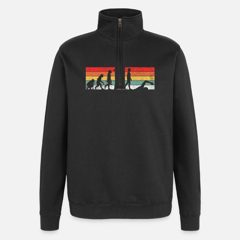 Schwimmen Schwimmer Evolution - Quarter-Zip-Sweatshirt - Schwarz