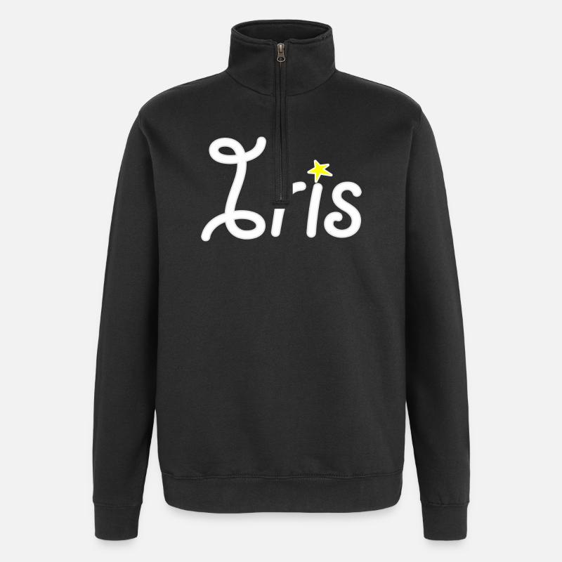 Iris - Sweat à zip 1/4 - noir