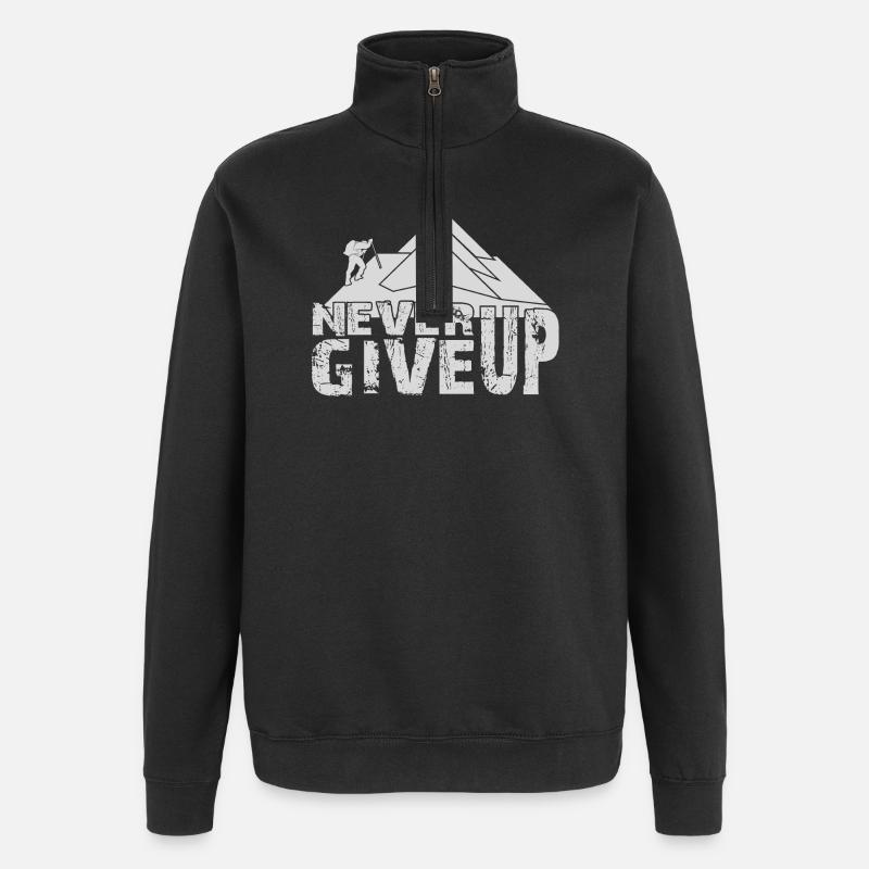 KLETTERN, BERGSTEIGEN, BERGSTEIGEN - Quarter-Zip-Sweatshirt - Schwarz
