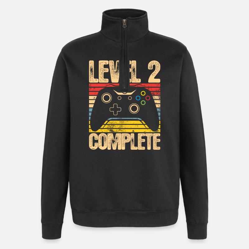 Level 2 Complete Controller - Quarter-Zip-Sweatshirt - Schwarz