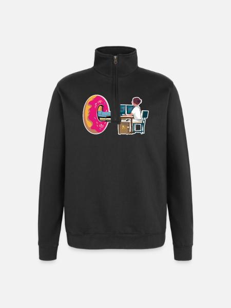 Técnico de radiología TAC Donut Radiología - Sudadera con cremallera 1/4 - negro