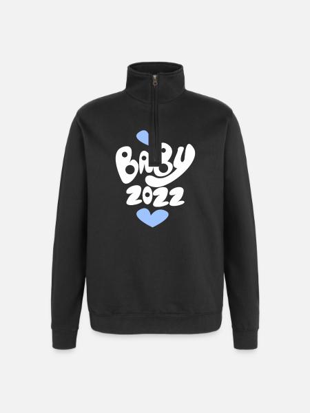 Bébé 2022 - Sweat à zip 1/4 - noir