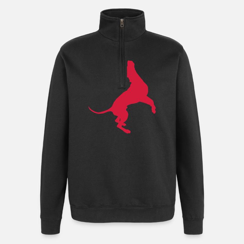 Saut Dane - Sweat à zip 1/4 - noir