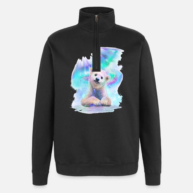 Eisbär - Quarter-Zip-Sweatshirt - Schwarz