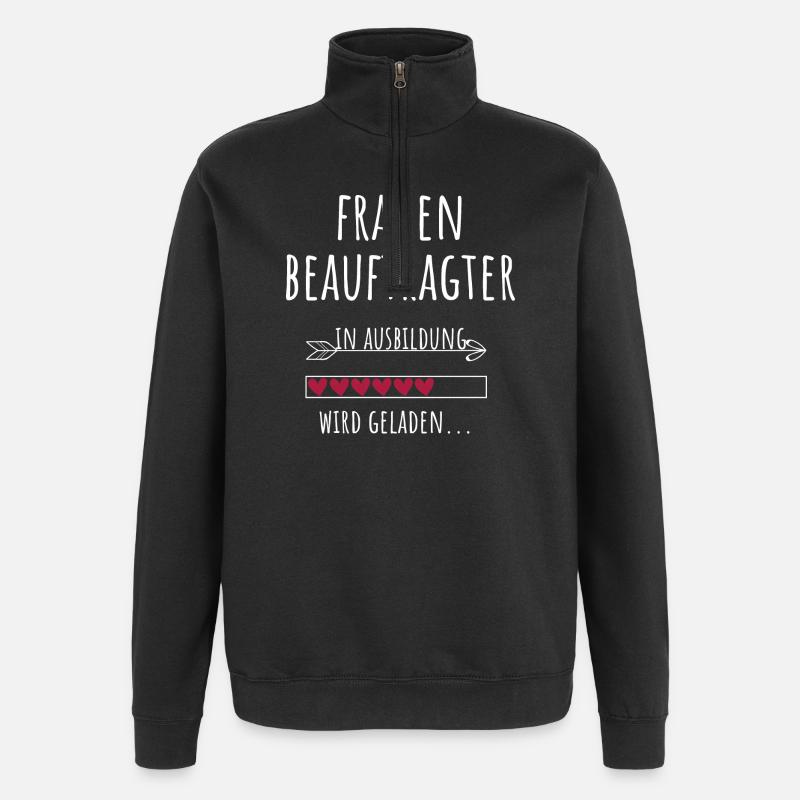 Frauenbeauftragter Gleichstellungsbeauftragter - Quarter-Zip-Sweatshirt - Schwarz