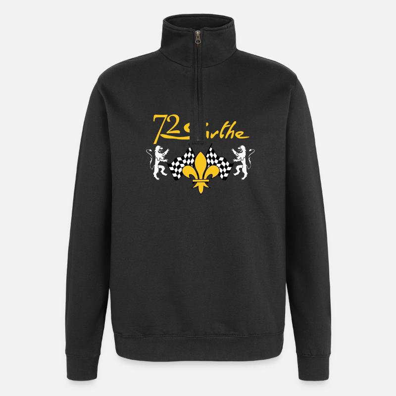 Sarthe - Sweat à zip 1/4 - noir