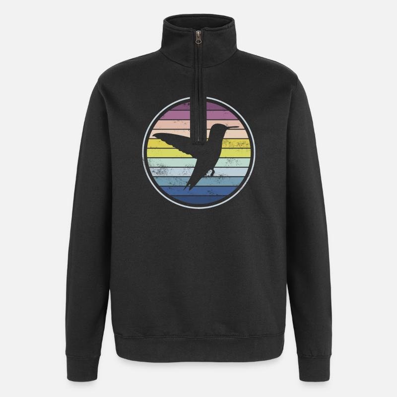 Colibri - Sweat à zip 1/4 - noir