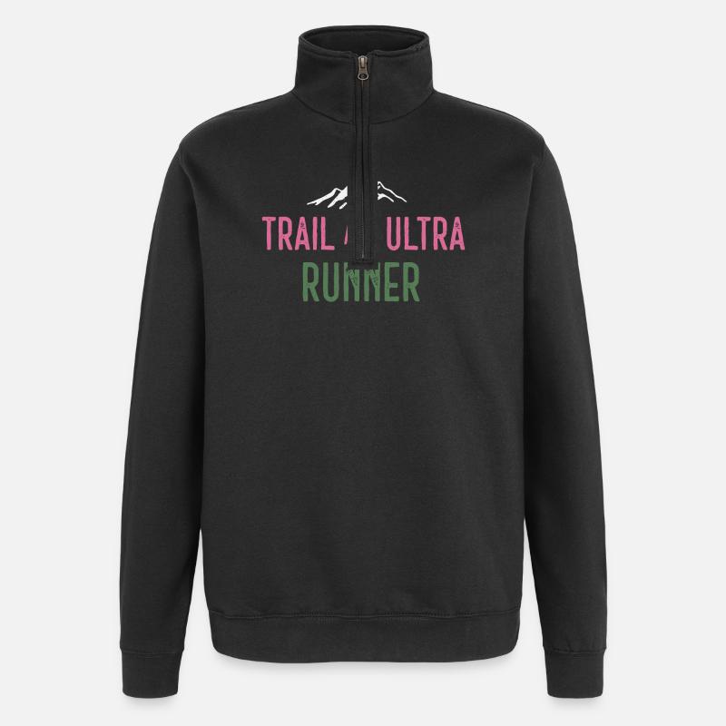Trail et Ultra Runner - Sweat à zip 1/4 - noir