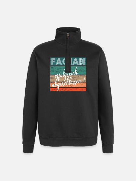 Fachabitur Fachabi Schulabschluss Geschenk - Quarter-Zip-Sweatshirt - Schwarz