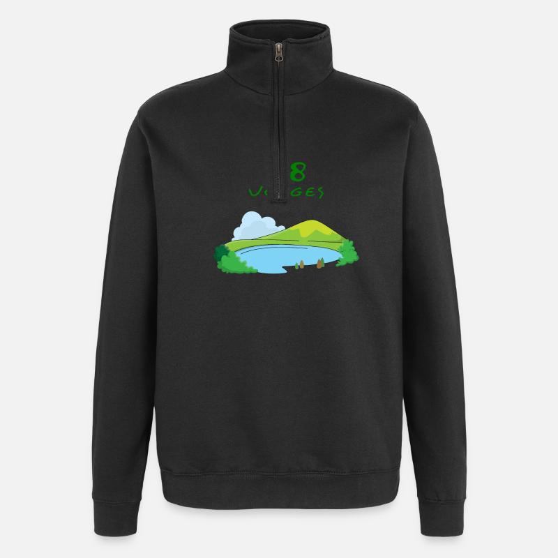 Vosges - Sweat à zip 1/4 - noir
