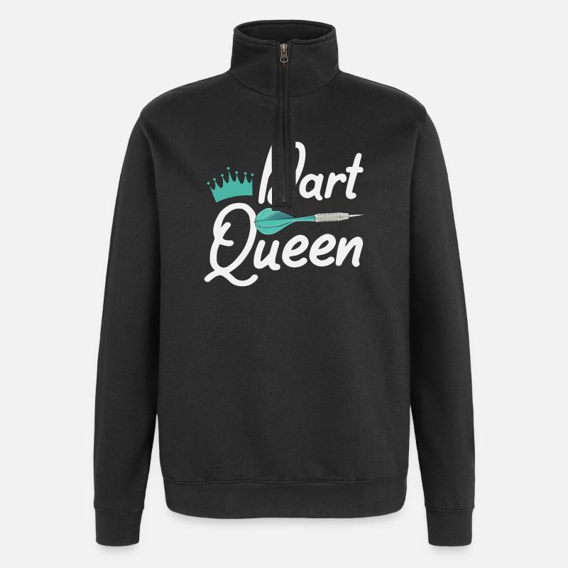 Fléchettes fléchettes - Sweat à zip 1/4 - noir