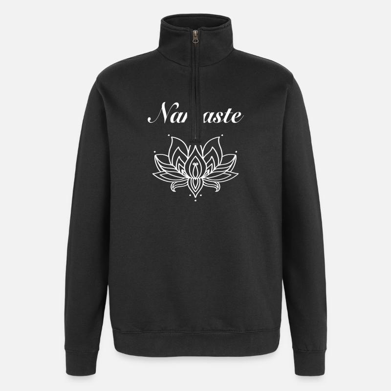 Yoga - Sweat à zip 1/4 - noir