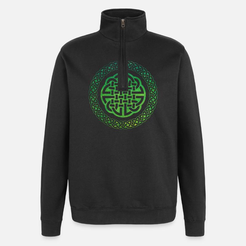 Celtic Knot - Quarter-Zip Sweatshirt - black