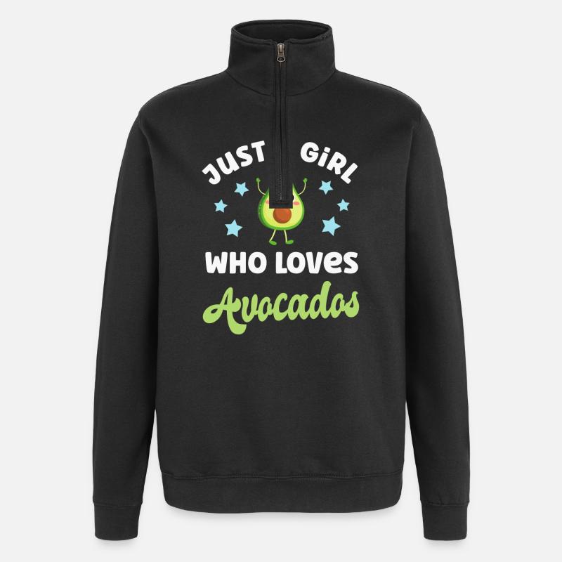 Avocat - Sweat à zip 1/4 - noir