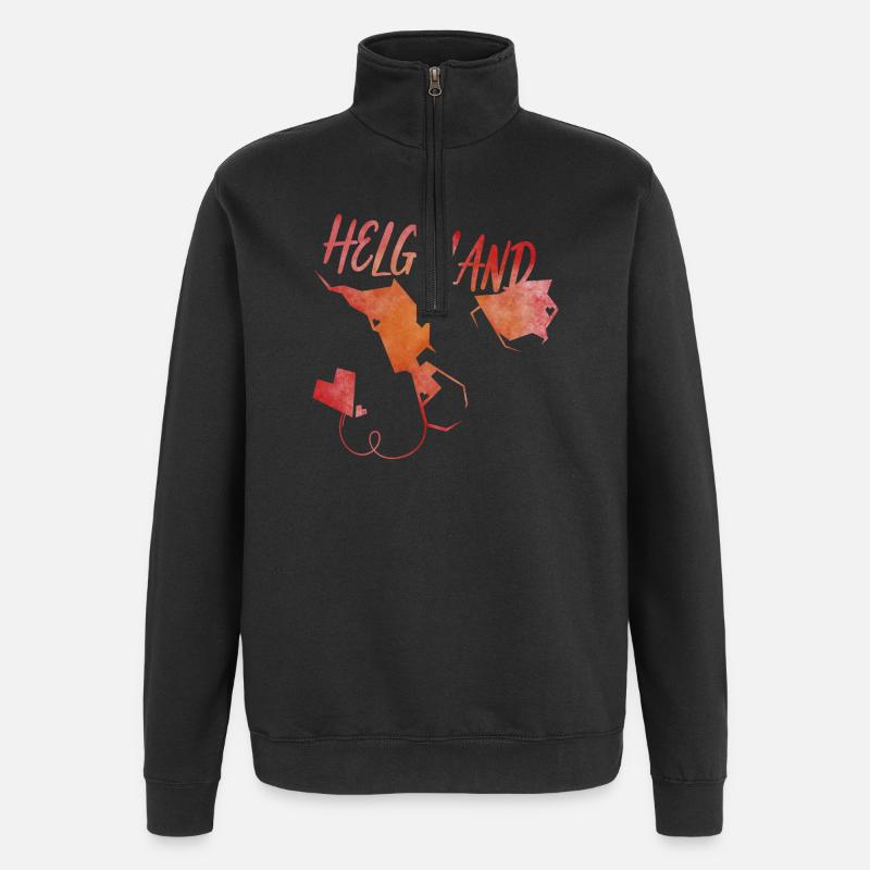 Helgoland - Quarter-Zip-Sweatshirt - Schwarz