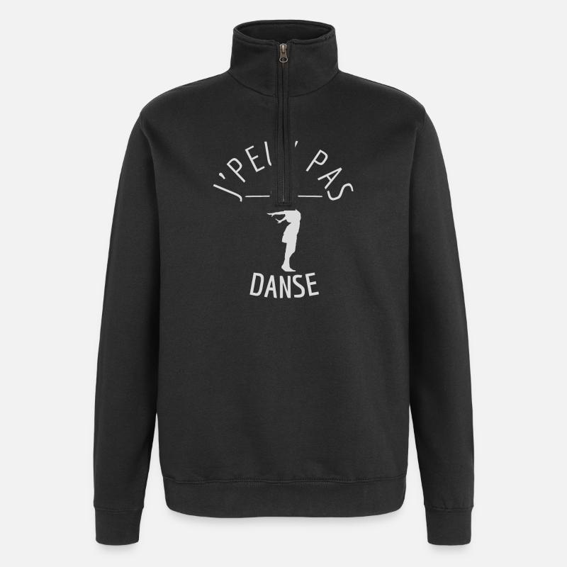 J'Peux Pas J'Ai Danse - Sweat à zip 1/4 - noir