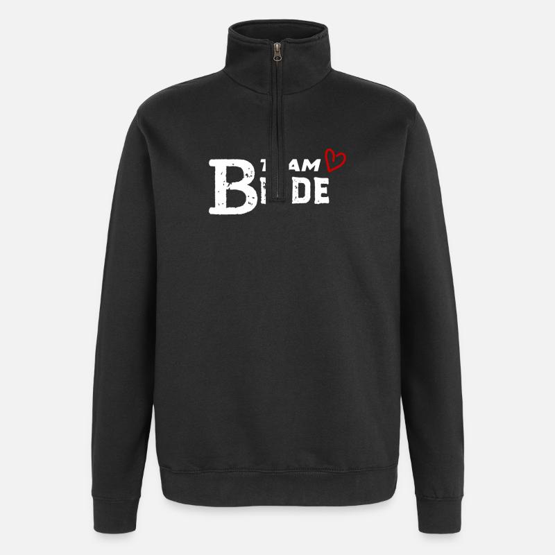Braut Hochzeitsfeier - Quarter-Zip-Sweatshirt - Schwarz