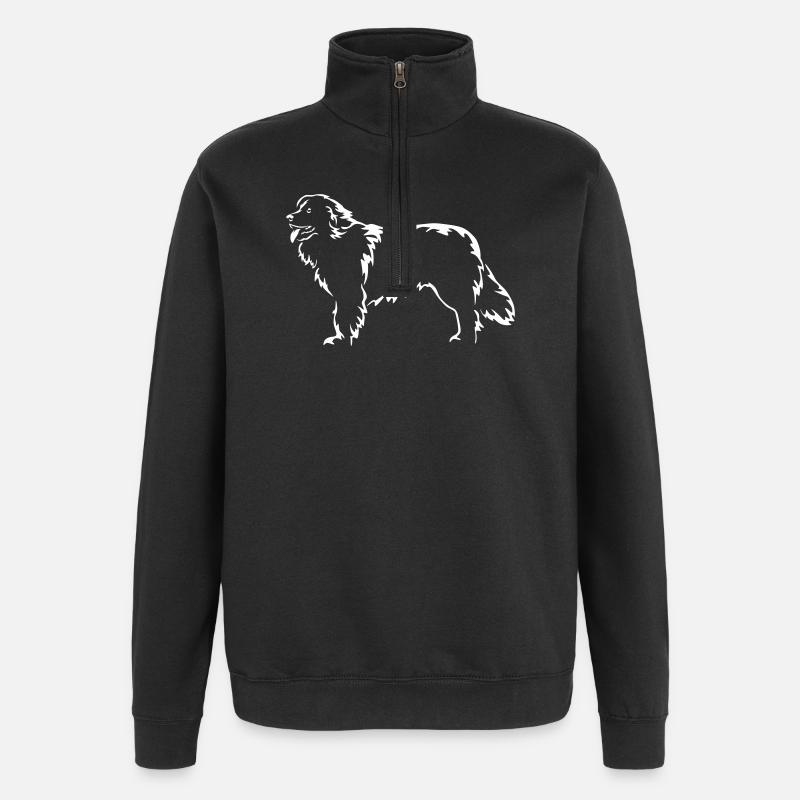 Neufundländer "Black Edition" - Quarter-Zip-Sweatshirt - Schwarz