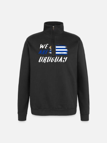 We are Uruguay - Quarter-Zip Sweatshirt - black