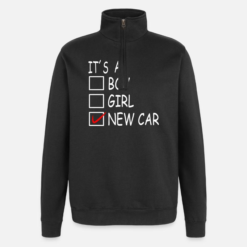 New car - Quarter-Zip Sweatshirt - black
