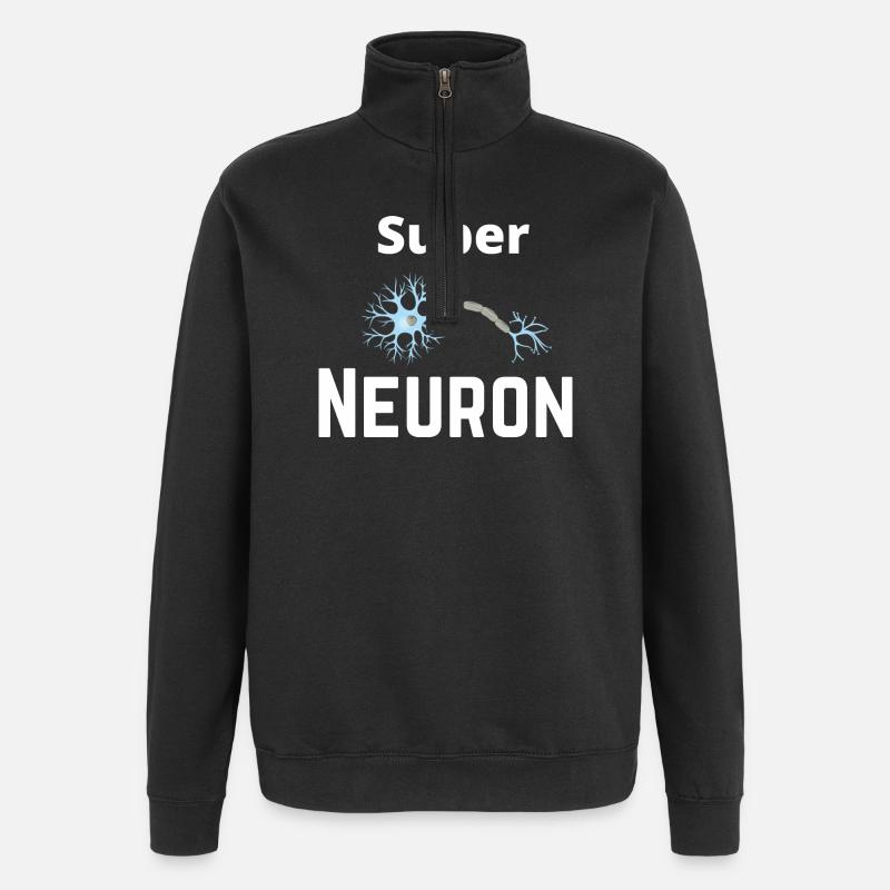 Super Neuron Network - Quarter-Zip Sweatshirt - black