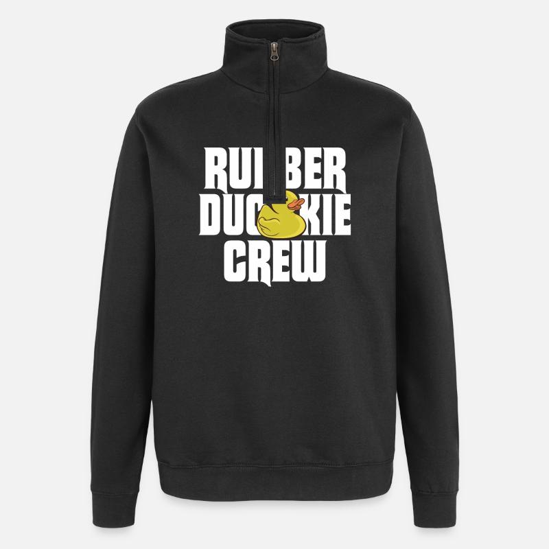 Rubber Duck Rubber Duckie Crew - Quarter-Zip-Sweatshirt - Schwarz