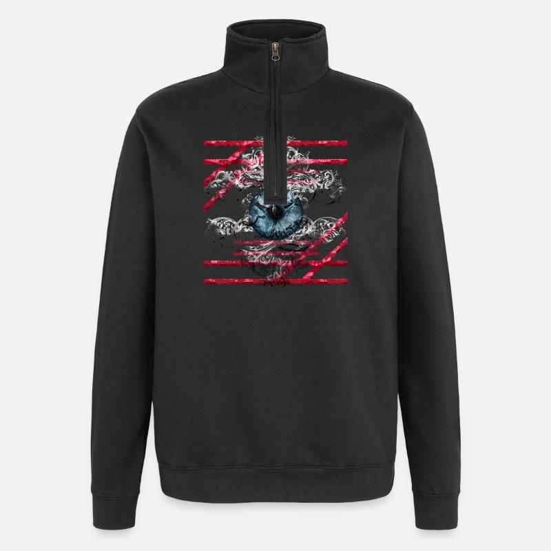 Eye - Quarter-Zip Sweatshirt - black
