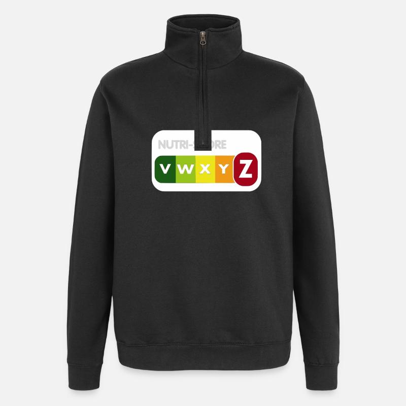 NutriScore - Quarter-Zip Sweatshirt - black