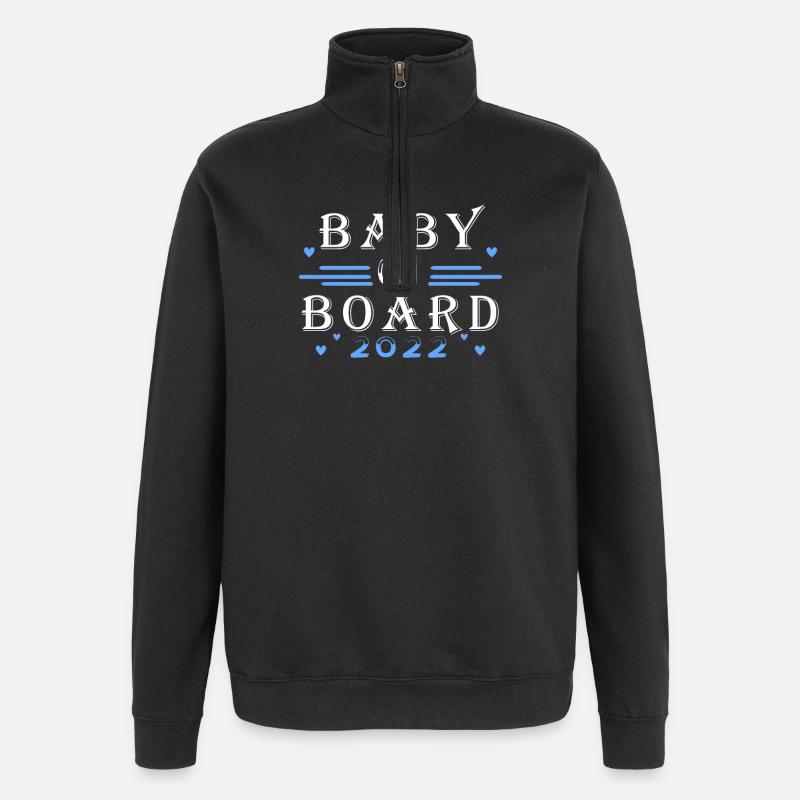 Bébé 2022 - Naissance Enceinte 2022 - Sweat à zip 1/4 - noir