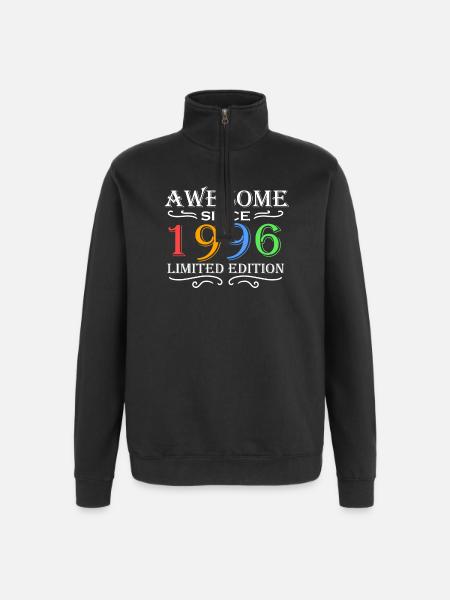 1996 - Born 1996 - Quarter-Zip Sweatshirt - black