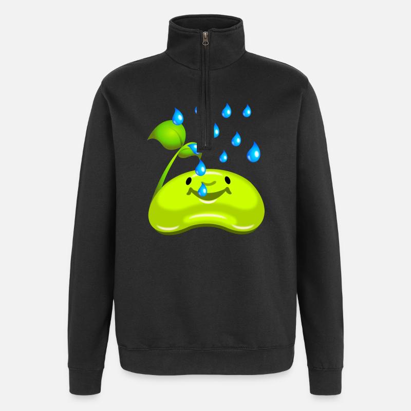 Hobbygärtner kleiner Sämling - Quarter-Zip-Sweatshirt - Schwarz
