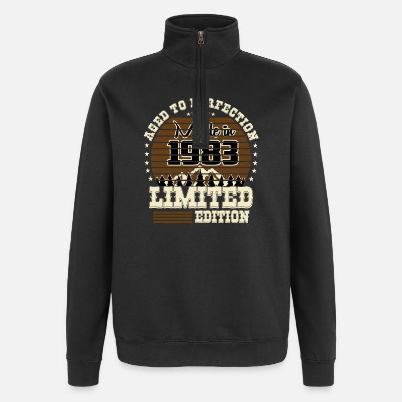Édition limitée 1983 - Sweat à zip 1/4 - noir