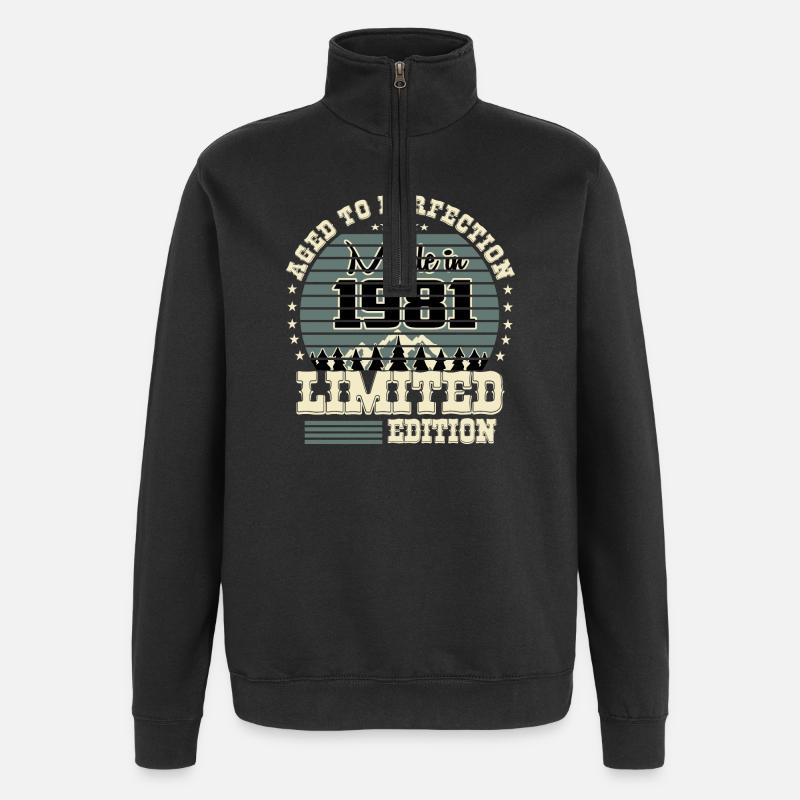Édition limitée 1981 - Sweat à zip 1/4 - noir