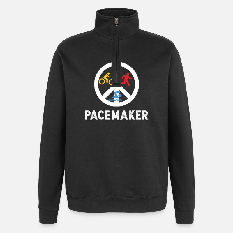 Pacemaker Trilife Triathlon - Quarter-Zip-Sweatshirt - Schwarz