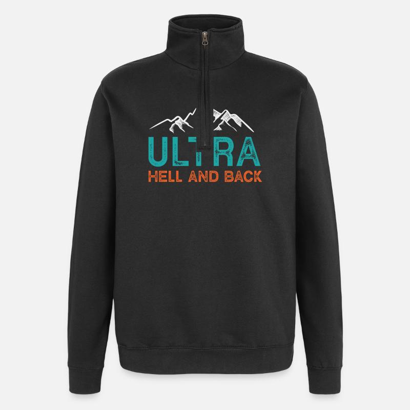 Ultra Running - Hell and Back - Quarter-Zip Sweatshirt - black