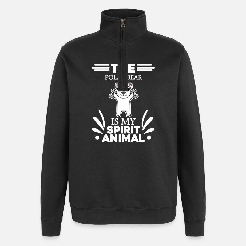 Polar Bear Polar Bear Bear - Quarter-Zip Sweatshirt - black