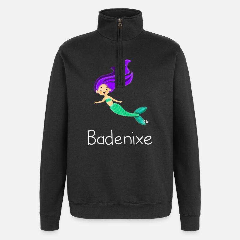 Badenixe - Quarter-Zip-Sweatshirt - Schwarz