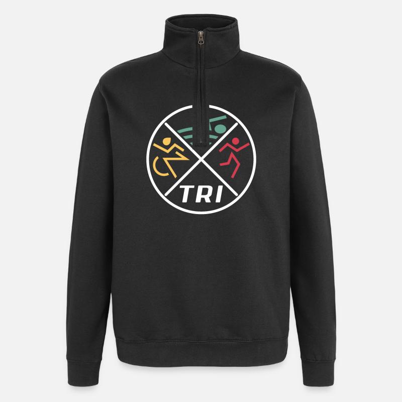 Women's Triathlon - Quarter-Zip Sweatshirt - black