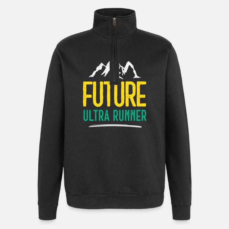 Future Ultra Runner - Quarter-Zip Sweatshirt - black