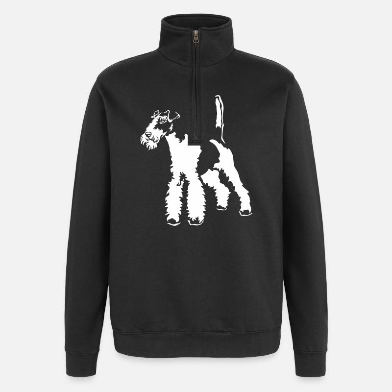 Fox Terrier "Black Edition" - Quarter-Zip Sweatshirt - black