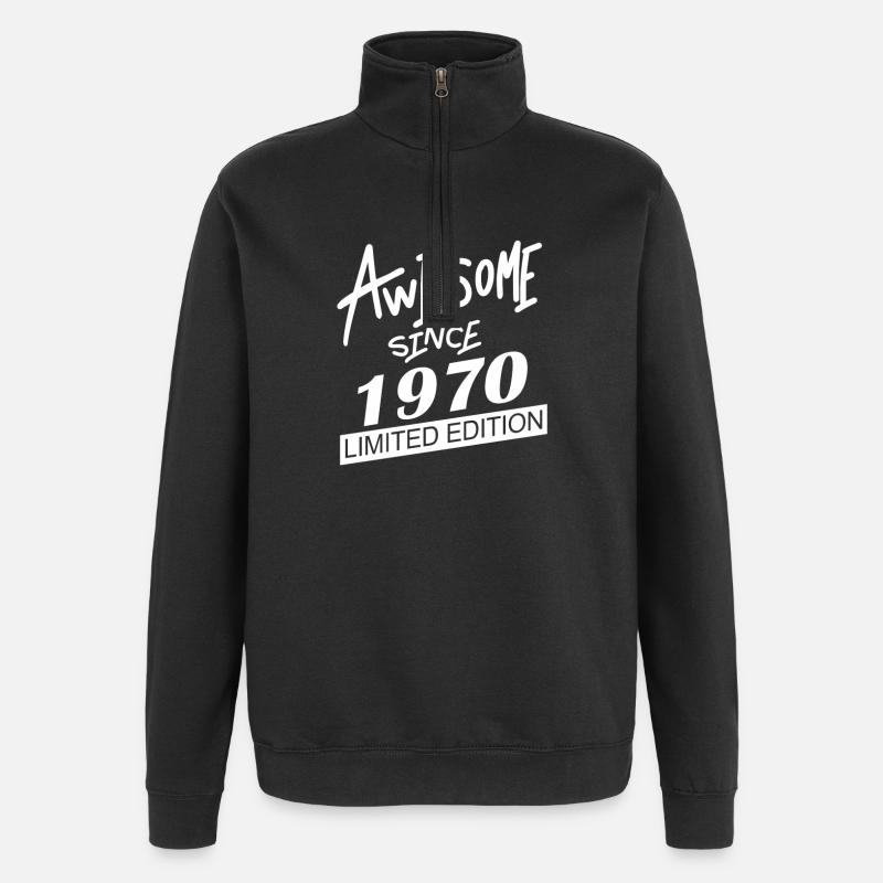 1970 - Quarter-Zip Sweatshirt - black