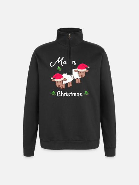 Joyeux Noël, MÄHrry Noël - Sweat à zip 1/4 - noir