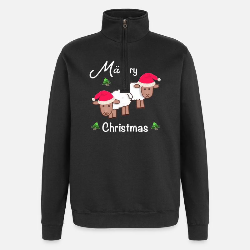 Joyeux Noël, MÄHrry Noël - Sweat à zip 1/4 - noir