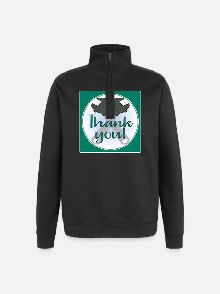 THANK YOU CRAFTSMAN - PLIERS - Quarter-Zip Sweatshirt - black