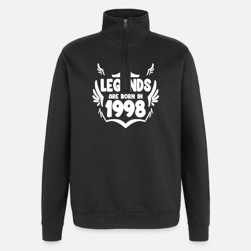 1998 - Born 1998 - Quarter-Zip Sweatshirt - black