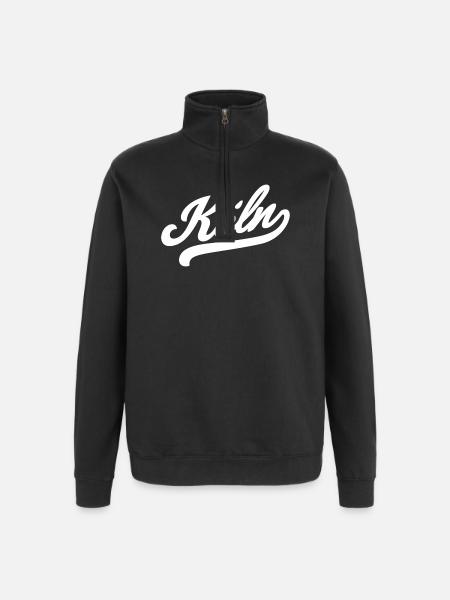 Cologne Retro - Quarter-Zip Sweatshirt - black