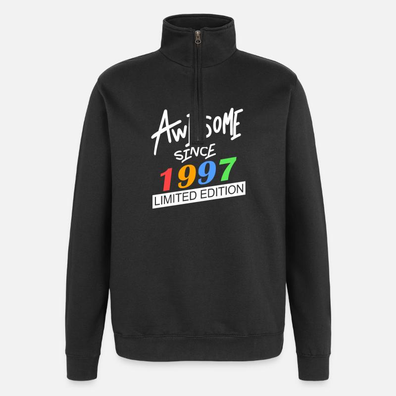1997 - Né en 1997 - Sweat à zip 1/4 - noir